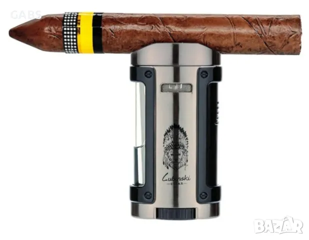 Луксозен комплект lubinski,запалка за пури с калъф, снимка 7 - Запалки - 49902648