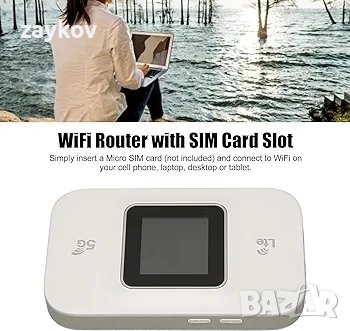 Преносим 5G WiFi рутер GOWENIC H809Pro, мобилна WiFi точка за достъп, със слот за SIM, снимка 3 - Друга електроника - 44050303