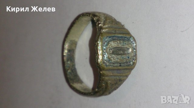 Рядък пръстен много стар сачан с буква О - 59981, снимка 3 - Други ценни предмети - 28875597