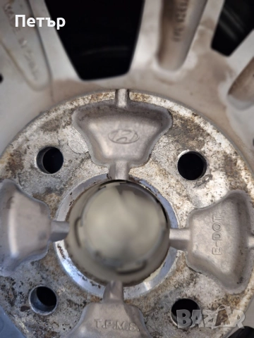 ОРИГИНАЛНИ АЛУМИНИЕВИ ДЖАНТИ ЗА ХЮНДАЙ I 20 -4Х100Х54-15цола, снимка 7 - Гуми и джанти - 52011886