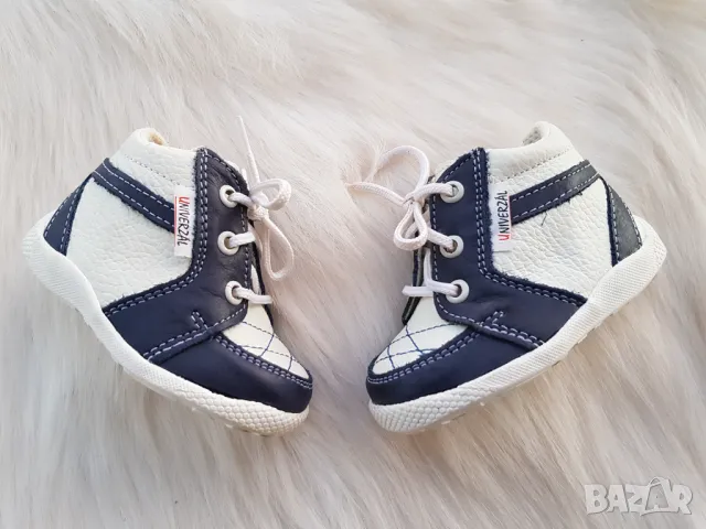 Бебешки обувки за прохождане естествена кожа Univerzál №18, снимка 6 - Бебешки обувки - 49421714
