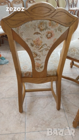 Столове масив ретро-6 бр.№044, снимка 6 - Столове - 51843576
