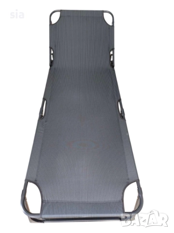 Сгъваем шезлонг за къмпинг, плаж или градина, до 150кг, снимка 2 - Къмпинг мебели - 50671790