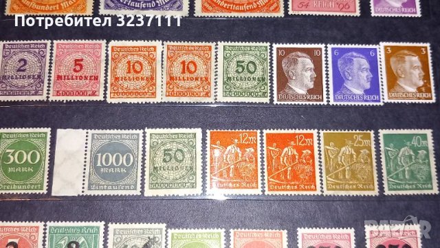 Марки Германия - Трети райх, снимка 3 - Филателия - 48542262