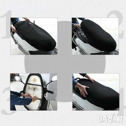 Предпазен калъф за седалка Automat, За мотор, Протектор, Черен, снимка 3 - Аксесоари и консумативи - 40073582