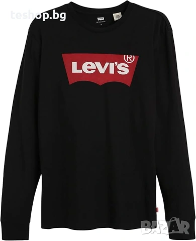 Мъжка блуза с дълъг ръкав размер XL Levi’s със стандартен графичен дизайн