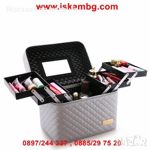 Голям козметичен несесер на 2 нива - модел 2165, снимка 4 - Други - 26768143