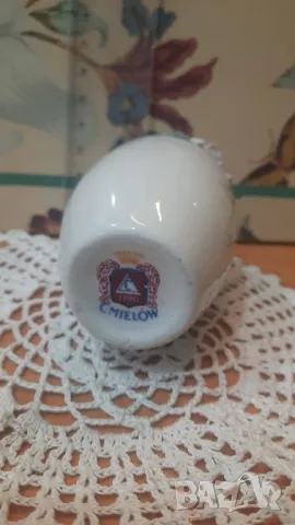 Рядка антична ваза от фин порцелан с флорален ръчно изработен декор , снимка 3 - Антикварни и старинни предмети - 48133922