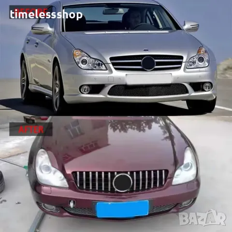 Решетка за Mercedes CLS W219 AMG/DIAMOND/GT МЕРЦЕДЕС ЦЛС 05-08г., снимка 5 - Части - 49797499
