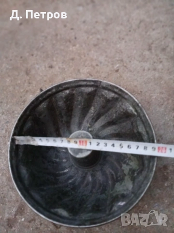 Стар меден тиган и медна форма за кекс, снимка 6 - Антикварни и старинни предмети - 42660844