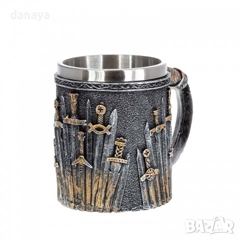 2770 Подаръчна 3D чаша Мечове, снимка 2 - Чаши - 36529194