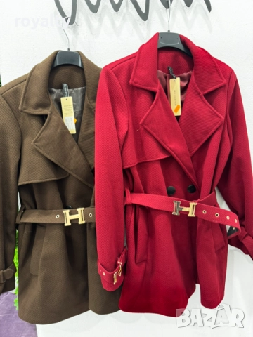 Дамско Елегантно Манто Различни Цветове , снимка 4 - Рокли - 52593542