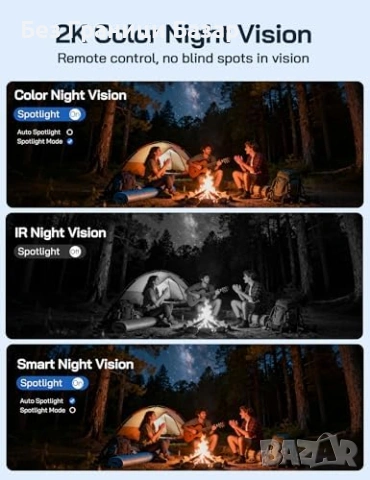 Нова Соларна 4G охранителна камера 2K HD нощно виждане IP66 за дом двор, снимка 8 - IP камери - 53008336