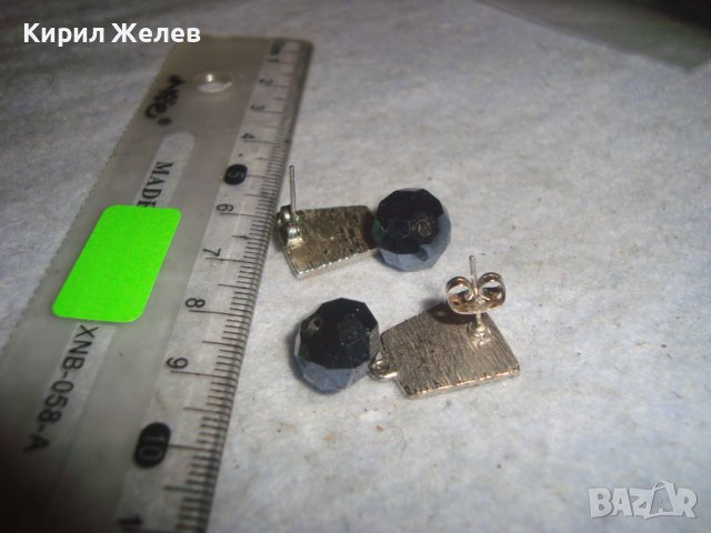 ИЗКЛЮЧИТЕЛНО КРАСИВИ ФИНИ АРТ ОБЕЦИ с БЯЛА ПОЗЛАТА и ГОЛЕМИ ФАСЕТИРАНИ ЮВЕЛИРНО МАРКАЗИТИ 21663, снимка 5 - Обеци - 36631409