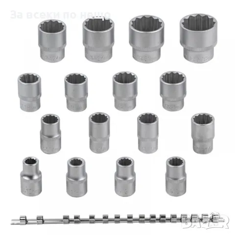 Комплект 12 стенни вложки, 16 ЧАСТИ ROCKFORCE, снимка 2 - Други инструменти - 50351148