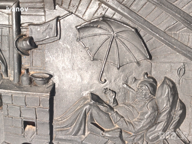 Чугунено пано- картина , снимка 7 - Антикварни и старинни предмети - 51862995