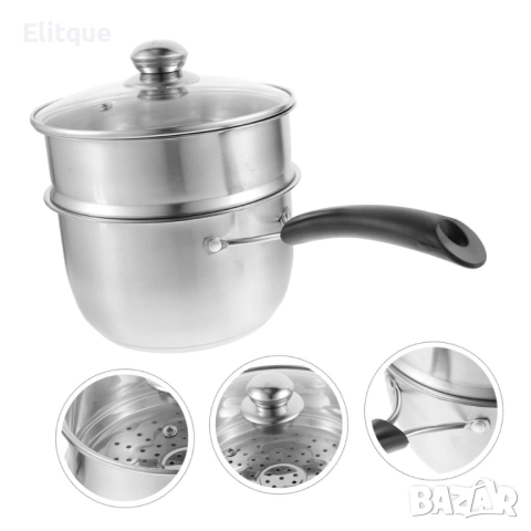 Многофункционална тенджера касерола от неръждаема стомана "Готвене на пара добавка в комплекта ", снимка 16 - Други - 52894808