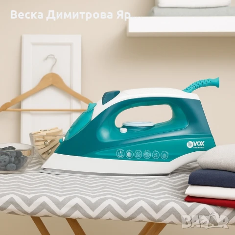 Парна ютия VOX DBL-5010, 2200W, Керамична плоча, Йонизация, кабел 1.8м, снимка 3 - Ютии - 51020666