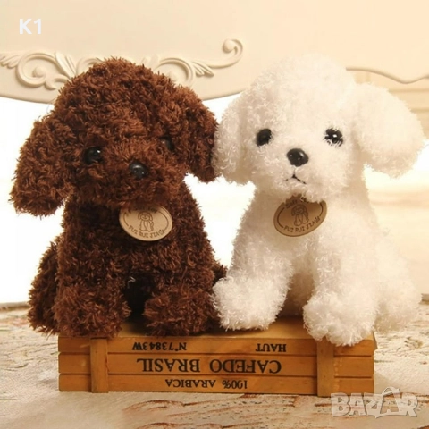 Плюшена играчка Реалистично Кученце Той Пудел 25см Toy Poodle плюшени играчки, снимка 3 - Плюшени играчки - 52594819