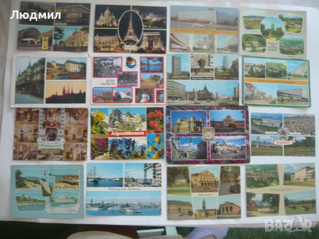 Стари пощенски картички с изгледи от много страни, снимка 16 - Колекции - 19410255