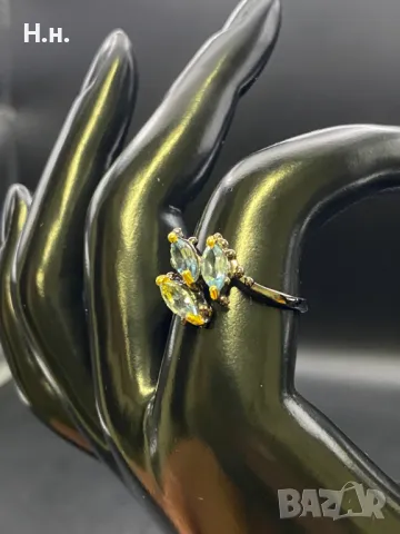 Сребърен дамски пръстен, снимка 7 - Пръстени - 50378065