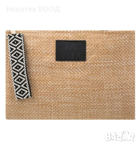 Плажна чанта, Бежов, 32x22 см.