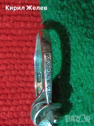 ИЗЯЩЕН СКЪПОЦЕНЕН СРЕБЪРЕН ФИН ПРЪСТЕН СРЕБРО 925 с ФАСЕТИРАНИ ИСКРЯЩИ ЦИРКОНИ 40575, снимка 4 - Пръстени - 43223392