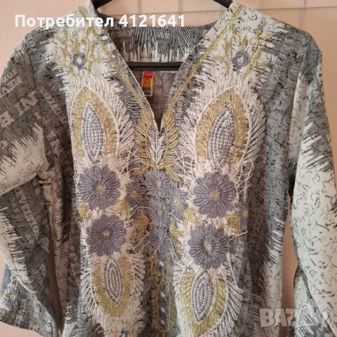 Шик рокля от Дубай, дълга, дълъг ръкав, бродерия. НОВА