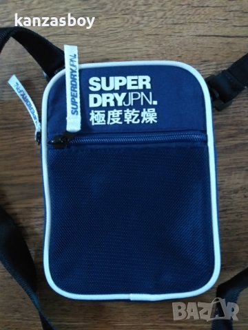 SUPERDRY SPORTS POUCH BAG NAVY - страхотна малка чанта НОВА БЕЗ ЕТИКЕТИ, снимка 10 - Чанти - 39080606