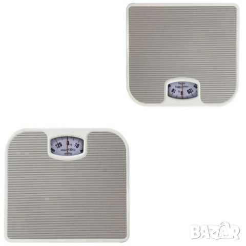 Кантар за тегло механичен, 130кг., РVС к. повърхност, Сив, снимка 3 - Друга електроника - 51948129