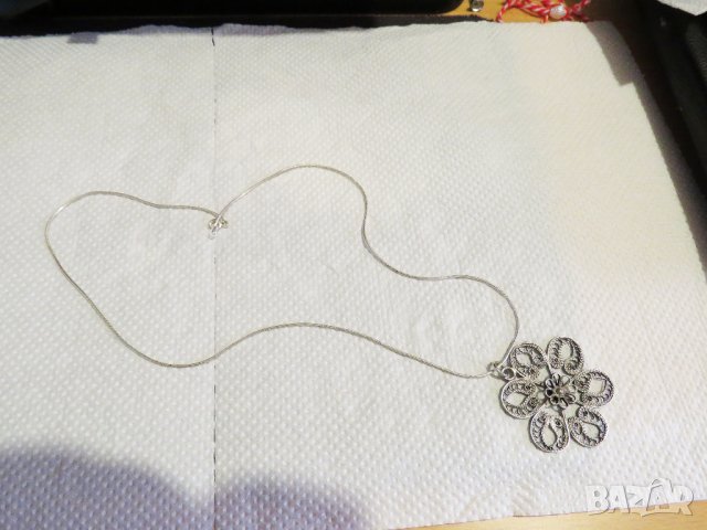 Сребърно синдирче с Стариннен възрожденски медальон - филигран 1 - бъди пленителна сребро 