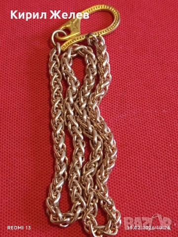 Красив ланец плетка тип ЖИТЕН КЛАС медицинска стомана позлатен много красив 51904, снимка 4 - Колиета, медальони, синджири - 53462882