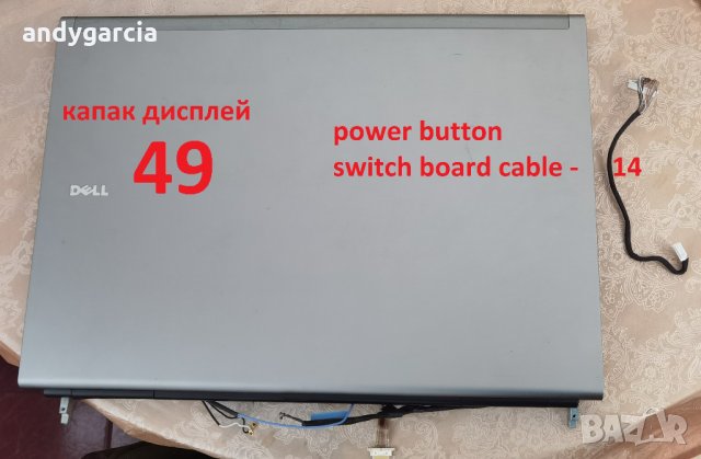 Dell Precision M6500 на части с проблем във видеокартата, БЕЗ зарядно и диск, снимка 15 - Дънни платки - 34811532