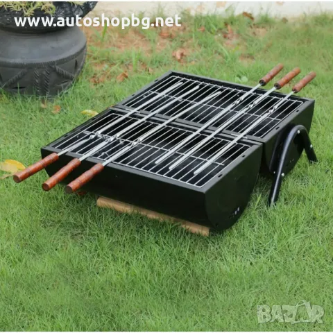 Преносима скара барбекю – къмпинг BBQ, снимка 5 - Барбекюта - 48424677
