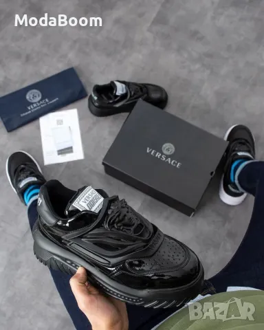 Versace черни дамски маратонки