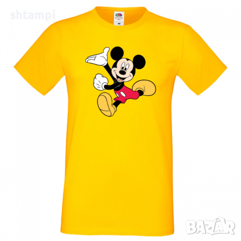 Мъжка тениска Mickey Mouse 5 Подарък,Изненада,Рожден ден, снимка 10 - Тениски - 36576314