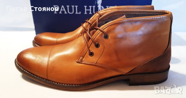 Удобни мъжки кларкове от естествена кожа PAUL HUNTER №45