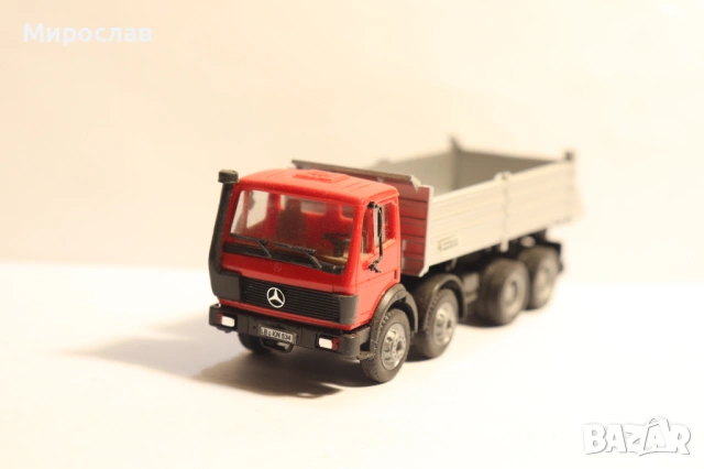 HERPA H0 1/87 MERCEDES ГОНДОЛА САМОСВАЛ КАМИОН МОДЕЛ, снимка 3 - Колекции - 53154659