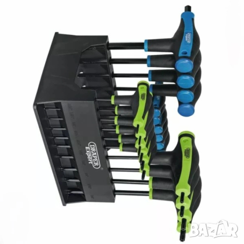 DRAPER EXPERT  10бр 3/8 торксове звезди с отвор. DRAPER EXPERT дръжки 20бр ъглови ключове Г-ОБРАЗНИ , снимка 4 - Други инструменти - 53053219