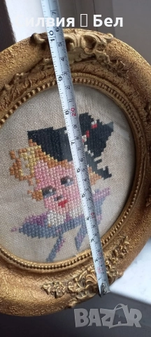 Малък винтидж гоблен , снимка 2 - Гоблени - 51867430