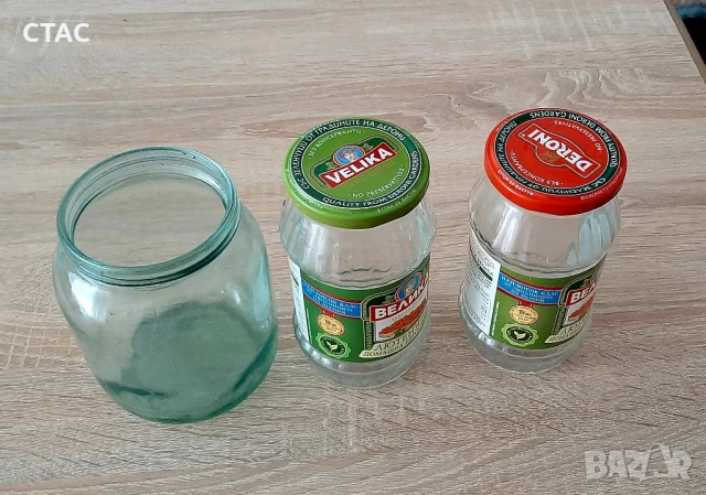 Празни буркани от800гр и 0,515, ;0,520 ;1600гр;1000,1020гр, снимка 3 - Буркани, бутилки и капачки - 51072926