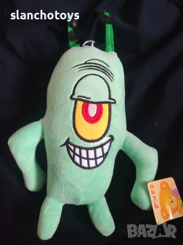 Героите от Спондж Боб Квадратни гащи- Сепия, Планктон , Охлюва Гари , Господин Рак, Патрик, снимка 17 - Плюшени играчки - 41882218