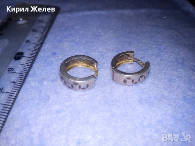СРЕБЪРНИ РЕТРО СТИЛ ОБЕЧКИ СРЕБРО 925 АНГЛИЯ СТАРИ РЪЧНО ОРНАМЕНТИРАНИ 25260, снимка 6 - Обеци - 39666635