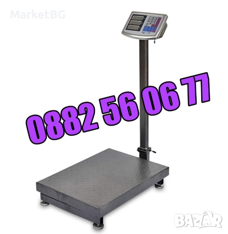 Кантар с платформа до 350 кг, електронен кантар, везна до 350 кг