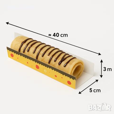 Подложка за палачинка ГОЛЯМА ЦВЕТНА – Лукс, снимка 5 - Други - 51266394