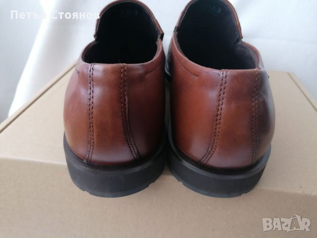 Елегантни мъжки обувки от естествена кожа ECCO №46, снимка 6 - Официални обувки - 33407453