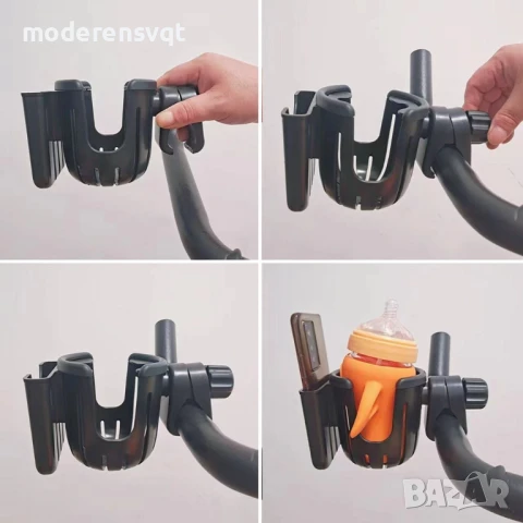 Поставка за чаша за количка с калъф за мобилен телефон, снимка 3 - Детски колички - 51105368