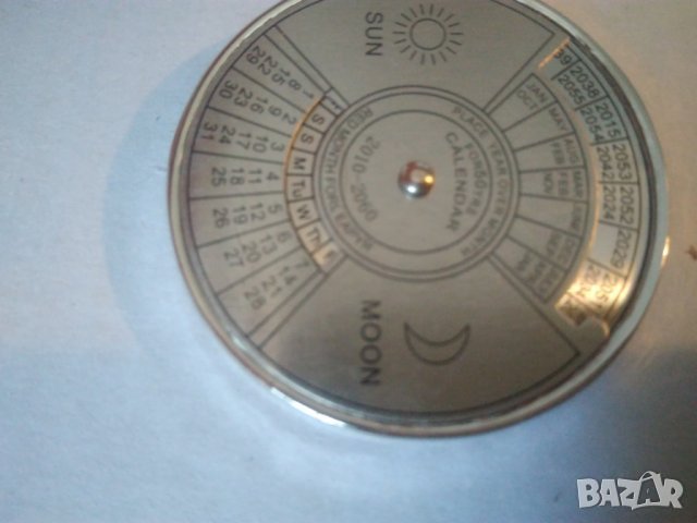 50 годишен календар - Астрологичен ключодържател - сребърен-42мм, снимка 5 - Други - 35044356
