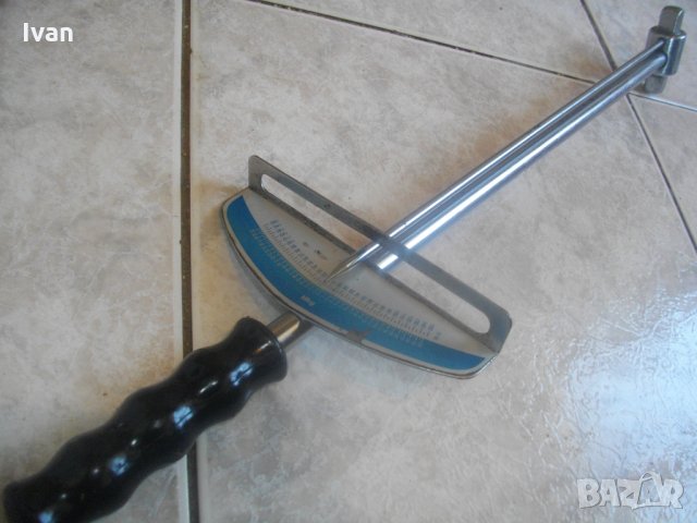 20 kg-150 Nm-Двоен Немски Стрелкови Ръчен Динамометричен Ключ-150 Нютонметри-Отличен-Точен, снимка 4 - Други инструменти - 33583280