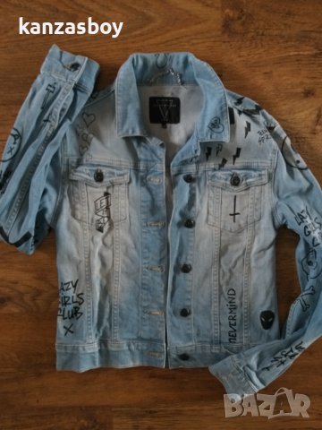 SEVEN SISTERS дамско дънкено яке размер XS, снимка 2 - Якета - 40340314